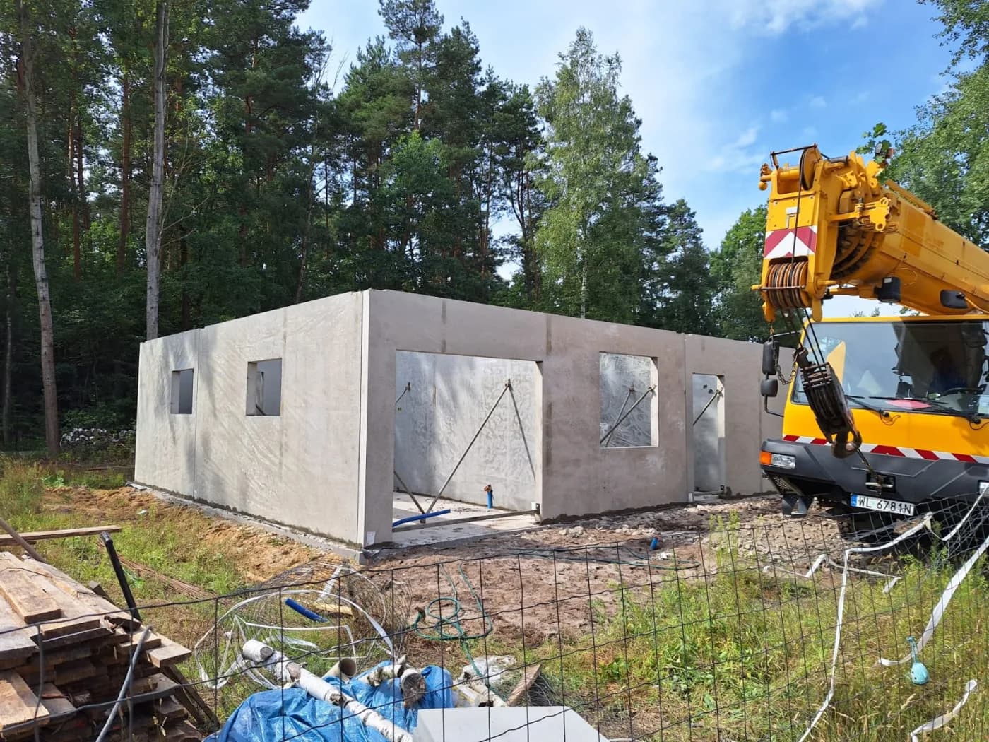 Rodinný dom v obci Glina — prefabrikované steny