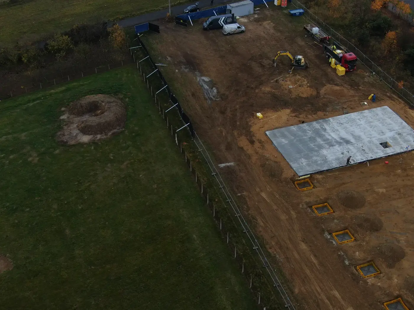 Obiekt logistyczny w Całowaniu — prefabrykowane fundamenty — Całowanie