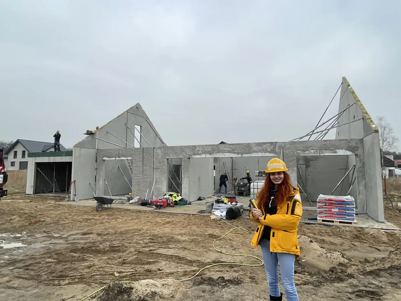 Dom jednorodzinny w Wilkszynie z prefabrykowanych ścian — Wilkszyn